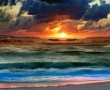Papel de Parede Por-do-sol Na Praia