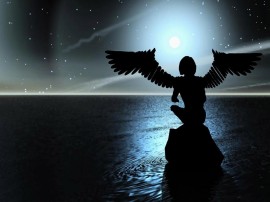 Papel de parede 'Anjo – À Noite'