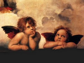 Papel de parede 'Anjo – Pensativos'