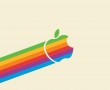 Papel de Parede Apple: Subindo em Arco-脥ris