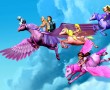 Papel de Parede Barbie Voando no Pégasus Mágico