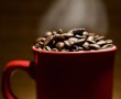 Papel de Parede Caneca com Gr茫os de Caf茅