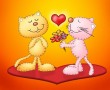 Papel de Parede Amor – Gatos