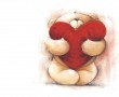 Papel de Parede Urso Apaixonado