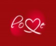 Papel de Parede Love – Vermelho