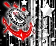 Papel de Parede Corinthians: Escudo e Estrelas