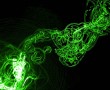 Papel de Parede Design: Curvas Verdes