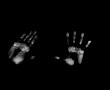 Papel de Parede Impressões Digitais de Mãos