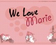 Papel de Parede Nós amamos a Marie