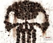 Papel de Parede Justiceiro – Caveira com Efeito de Tiro