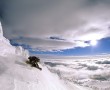 Papel de Parede Snowboard – Céu e Neve
