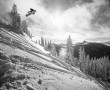 Papel de Parede Snowboard – Preto e Branco