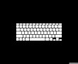Papel de Parede Teclado – Branco no Preto