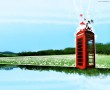 Papel de Parede Ilustra莽茫o de Cabine deTelefone