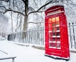 Papel de Parede Cabine de Telefone na Neve