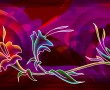 Papel de Parede Arte Púrpura