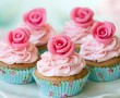 Papel de Parede Cupcake com Rosas