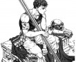 Papel de Parede Guts Preto e Branco