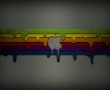 Papel de Parede Logo Apple , Cores Escorrendo