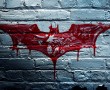 Papel de Parede Logo do Batman Feito com Sangue