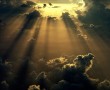Papel de Parede Luz do Sol Entre Nuvens