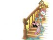 'Beb�s Disney subindo a escada' papel de parede, imagem gr�tis
