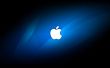 'Apple azul' papel de parede, imagem gr�tis