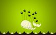 'Fail Whale - Verde' papel de parede, imagem gr�tis