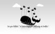 'Fail Whale - Preto e Branco' papel de parede, imagem gr�tis
