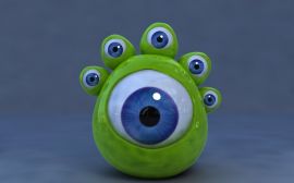Papel de parede '3D - Seis Olhos'
