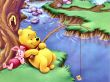 'Pooh - Pescando' papel de parede, imagem gr�tis