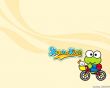 'Keroppi - Bicicleta' papel de parede, imagem gr�tis