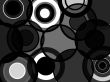 'C�rculos - Preto e Branco' papel de parede, imagem gr�tis