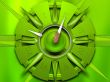 'Rel�gio - Verde' papel de parede, imagem gr�tis