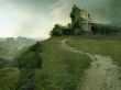 'Casa com �rvores' papel de parede, imagem gr�tis