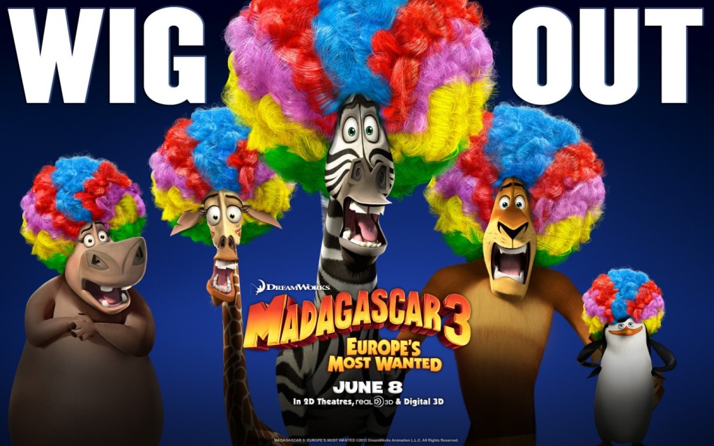 Papel de parede Wig Out Madagascar 3 para download gratuito. Use no computador pc, mac, macbook, celular, smartphone, iPhone, onde quiser!