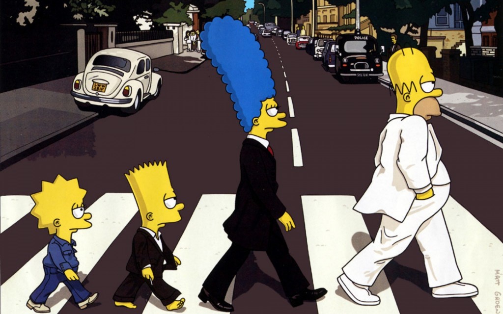 Papel de parede The Simpsons – The Beatles para download gratuito. Use no computador pc, mac, macbook, celular, smartphone, iPhone, onde quiser!