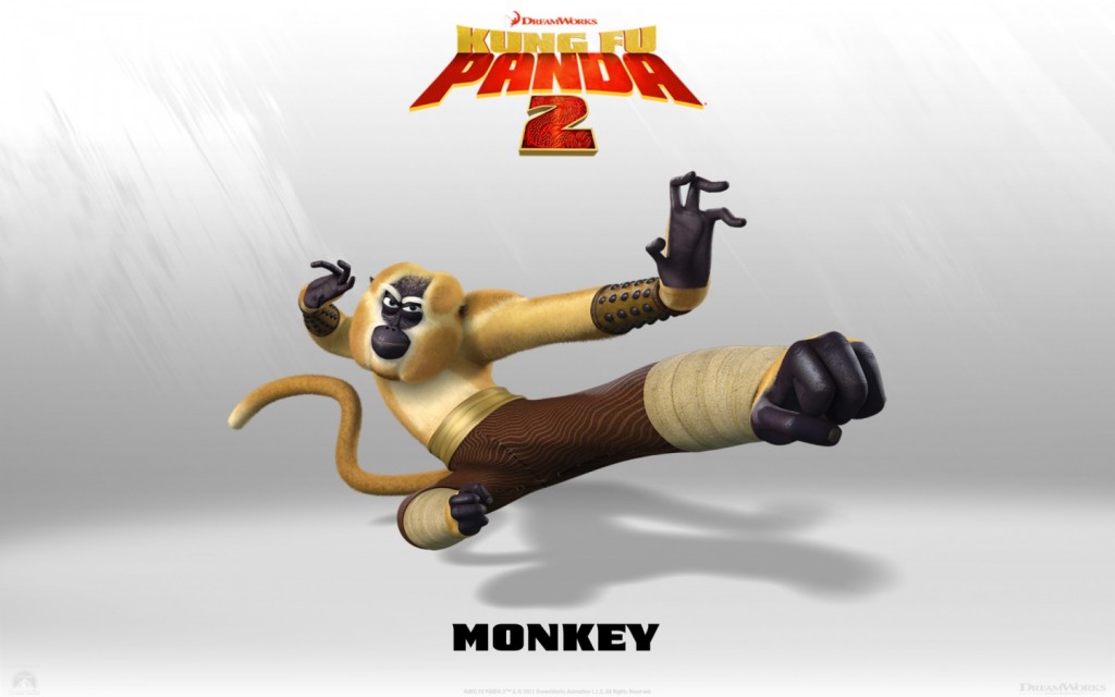 Papel de parede Mestre Macaco – Kung Fu Panda 2 para download gratuito. Use no computador pc, mac, macbook, celular, smartphone, iPhone, onde quiser!