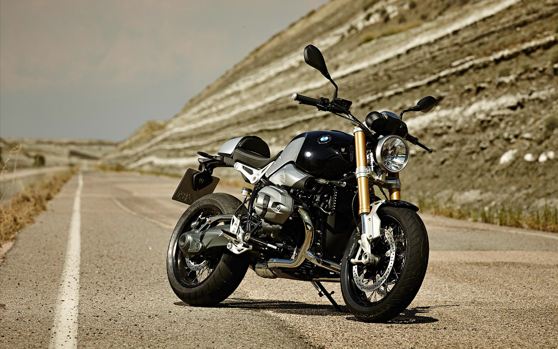 Papel de Parede Moto Retrô BMW R nineT Wallpaper para Download no