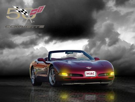 Papel de parede 50 anos de Corvette para download gratuito. Use no computador pc, mac, macbook, celular, smartphone, iPhone, onde quiser!