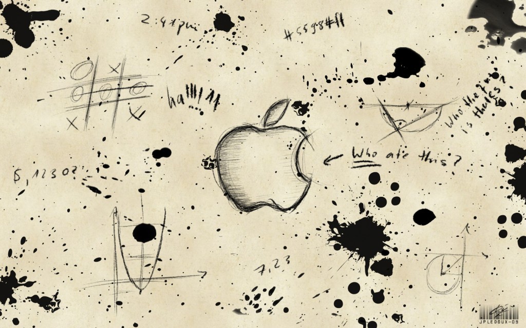 Papel de parede Apple: Rabisco para download gratuito. Use no computador pc, mac, macbook, celular, smartphone, iPhone, onde quiser!