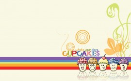 Papel de parede Cupcakes – Colorido