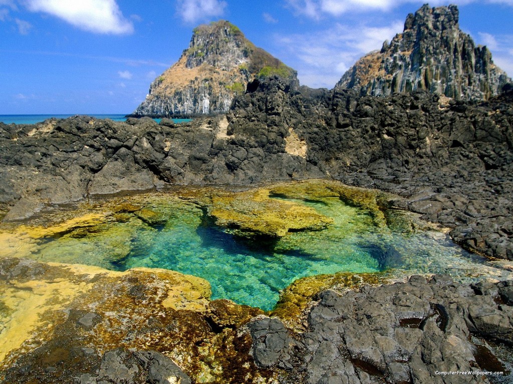 Papel de parede Fernando de Noronha: Piscina Natural para download gratuito. Use no computador pc, mac, macbook, celular, smartphone, iPhone, onde quiser!