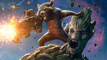 Papel de parede Rocket Racoon e Groot para download gratuito. Use no computador pc, mac, macbook, celular, smartphone, iPhone, onde quiser!