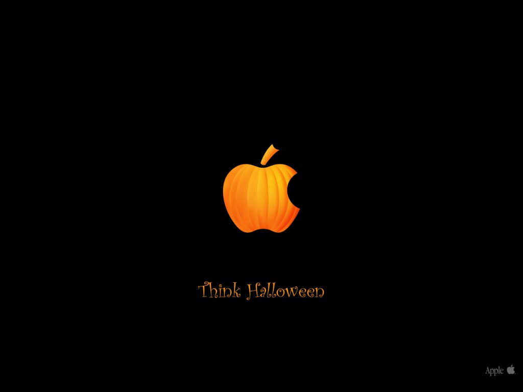 Papel de parede Apple no Halloween para download gratuito. Use no computador pc, mac, macbook, celular, smartphone, iPhone, onde quiser!