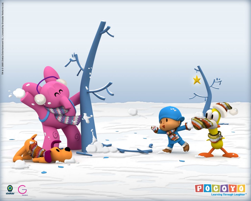 Papel de parede Pocoyo – Neve para download gratuito. Use no computador pc, mac, macbook, celular, smartphone, iPhone, onde quiser!