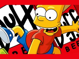Papel de parede Os Simpsons – Bart Skatista