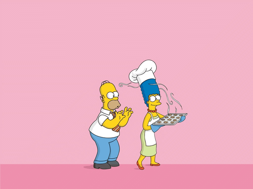 Papel de parede Os Simpsons – Marge Cozinheira para download gratuito. Use no computador pc, mac, macbook, celular, smartphone, iPhone, onde quiser!