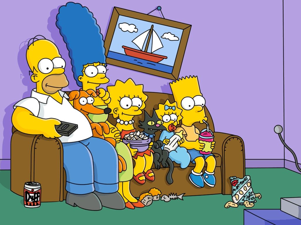 Papel de parede Família Simpsons para download gratuito. Use no computador pc, mac, macbook, celular, smartphone, iPhone, onde quiser!