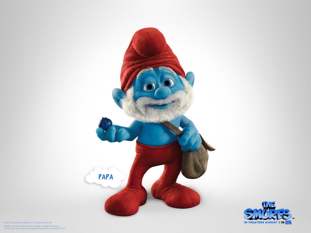 Papel de parede Smurfs – Papai Smurf para download gratuito. Use no computador pc, mac, macbook, celular, smartphone, iPhone, onde quiser!